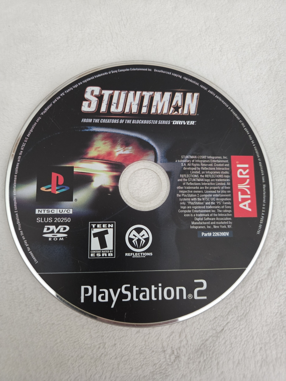 PlayStation 2 Stuntman Game Disc - Black -